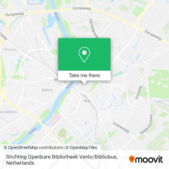 Stichting Openbare Bibliotheek Venlo / Bibliobus map
