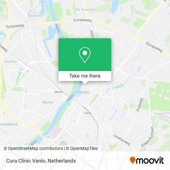 Cura Clinic Venlo map