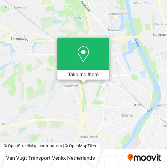 Van Vugt Transport Venlo map