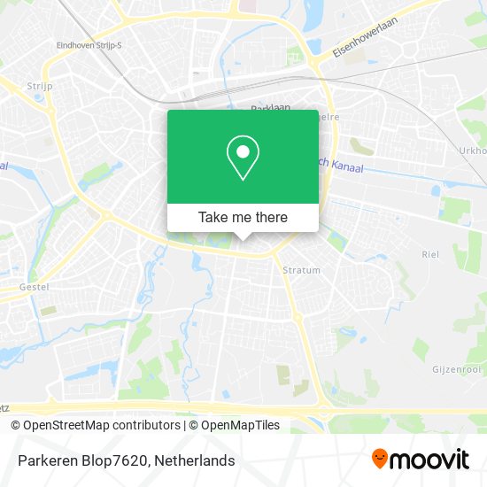 Parkeren Blop7620 map