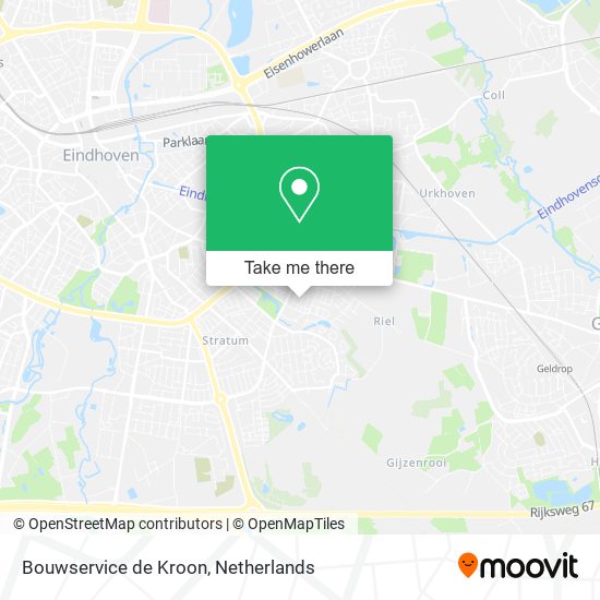 Bouwservice de Kroon map