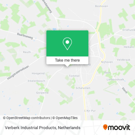 Verberk Industrial Products map