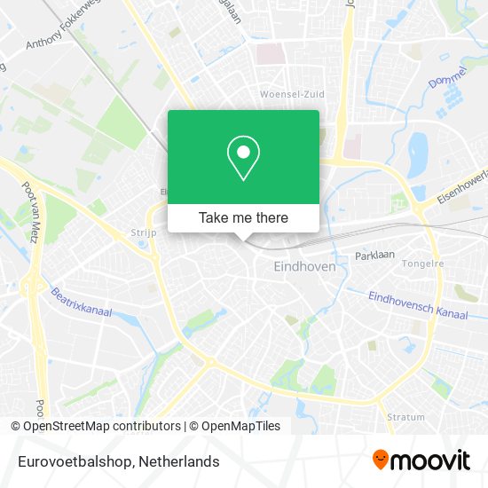 Eurovoetbalshop map