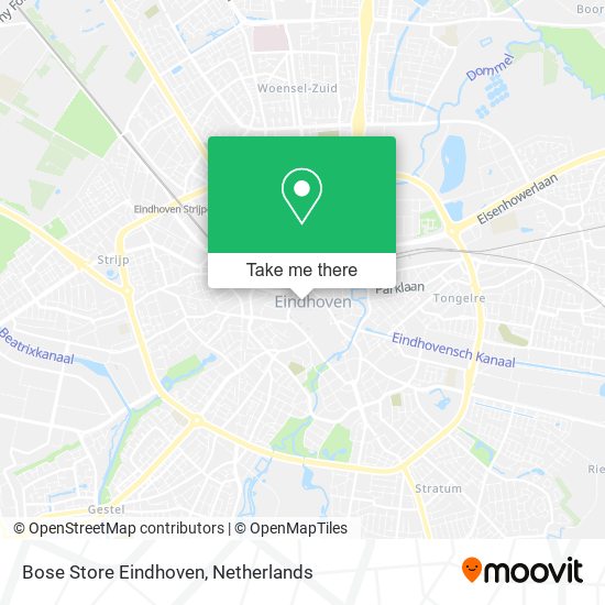 Bose Store Eindhoven map