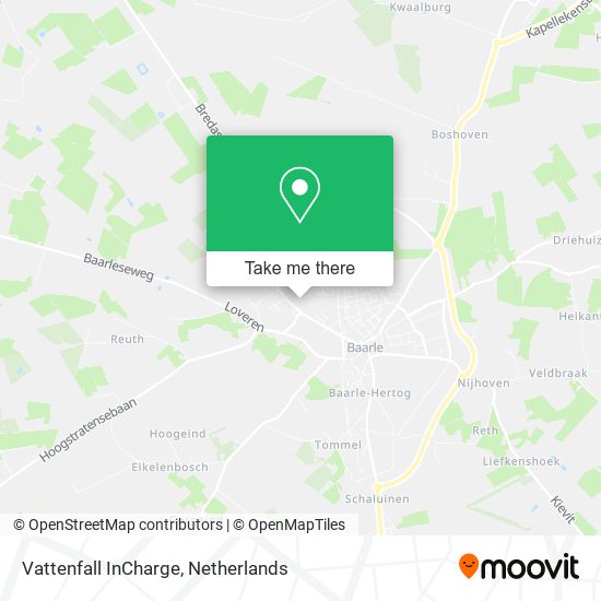 Vattenfall InCharge map