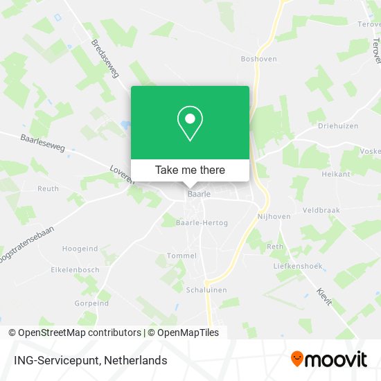 ING-Servicepunt map