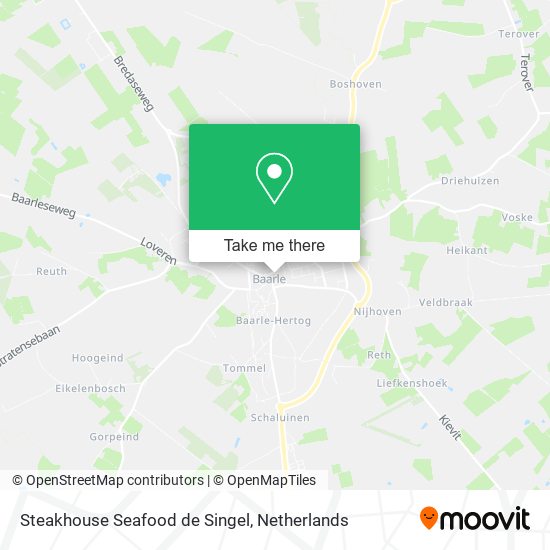 Steakhouse Seafood de Singel map