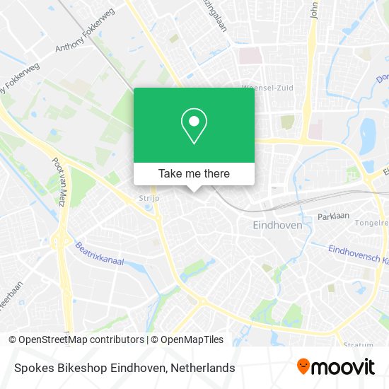 Spokes Bikeshop Eindhoven map