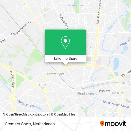 Cremers Sport map