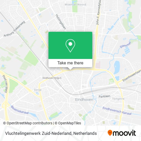Vluchtelingenwerk Zuid-Nederland map