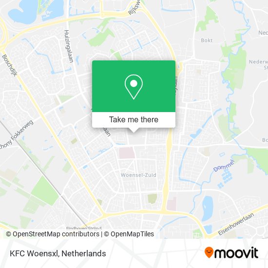 KFC Woensxl map