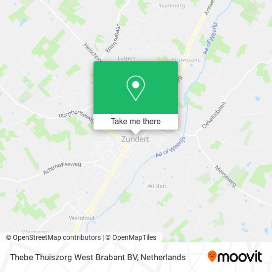 Thebe Thuiszorg West Brabant BV map