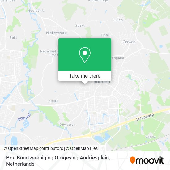 Boa Buurtvereniging Omgeving Andriesplein Karte