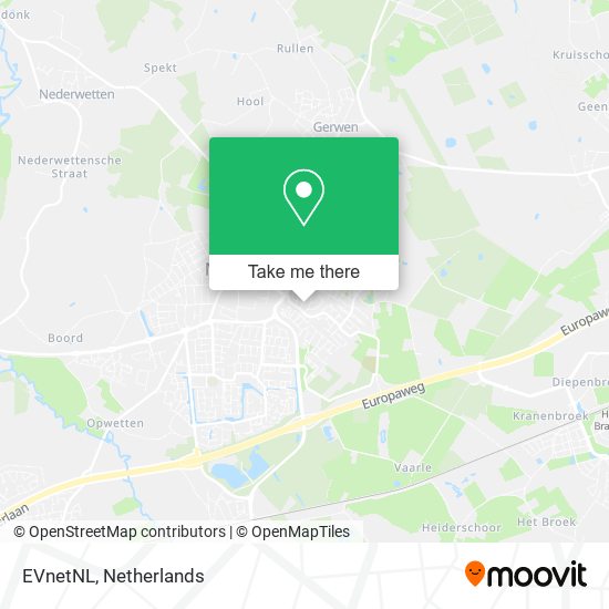 EVnetNL map