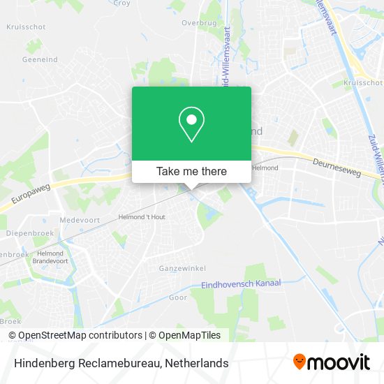 Hindenberg Reclamebureau map