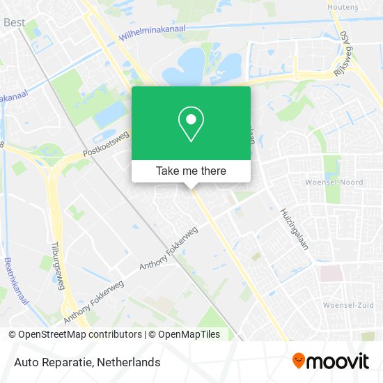 Auto Reparatie Karte