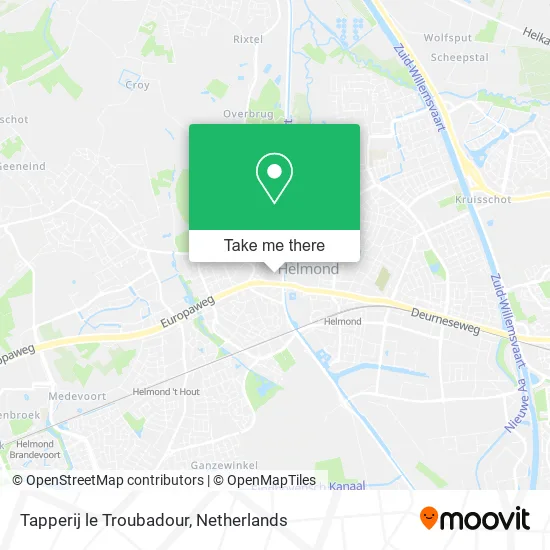 Tapperij le Troubadour map
