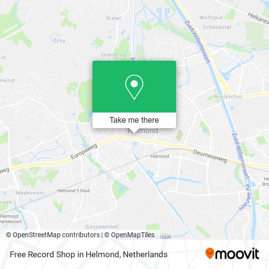 Free Record Shop in Helmond map