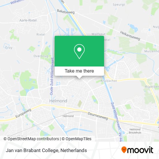 Jan van Brabant College map