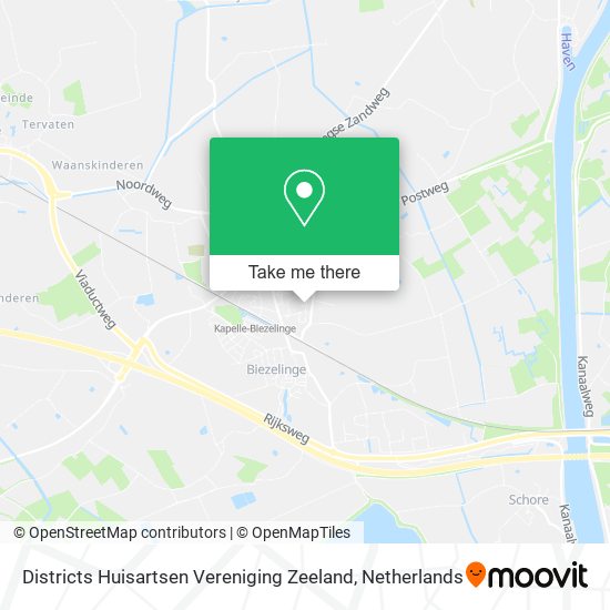 Districts Huisartsen Vereniging Zeeland Karte