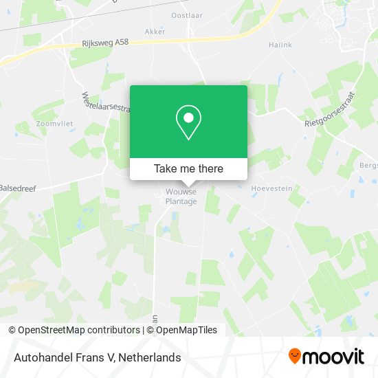Autohandel Frans V map