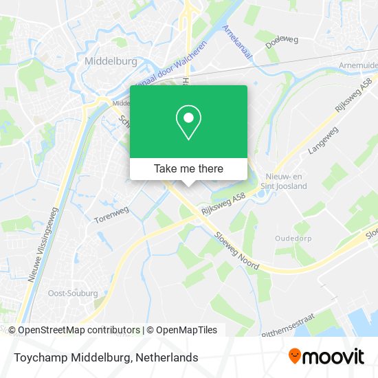 Toychamp Middelburg map