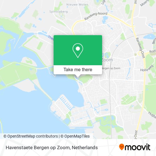 Havenstaete Bergen op Zoom map