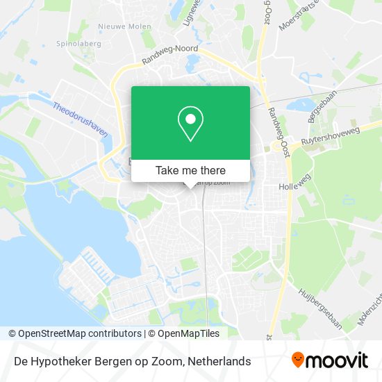 De Hypotheker Bergen op Zoom map