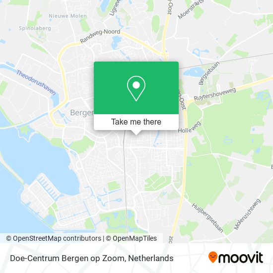 Doe-Centrum Bergen op Zoom map