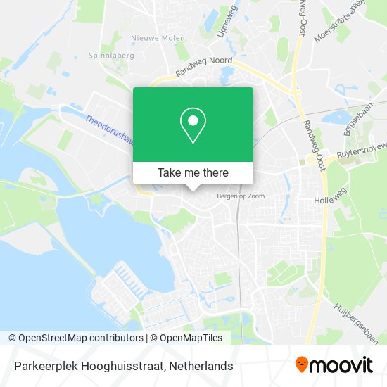 Parkeerplek Hooghuisstraat Karte