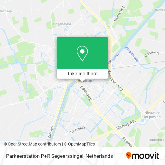 Parkeerstation P+R Segeerssingel map