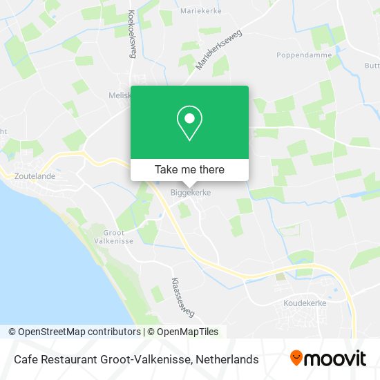 Cafe Restaurant Groot-Valkenisse map