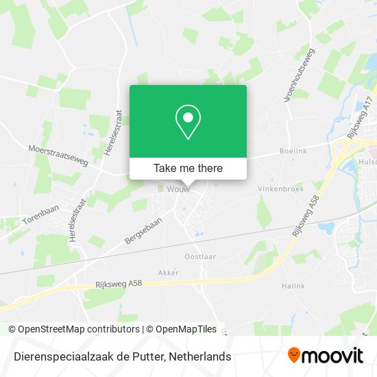 Dierenspeciaalzaak de Putter map