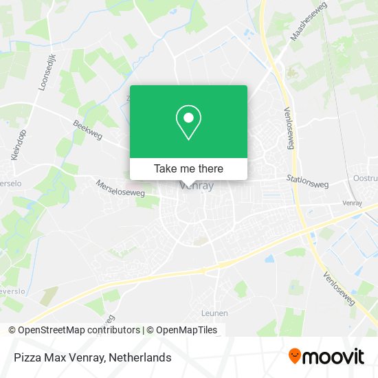 Pizza Max Venray map