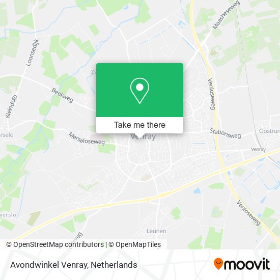 Avondwinkel Venray map