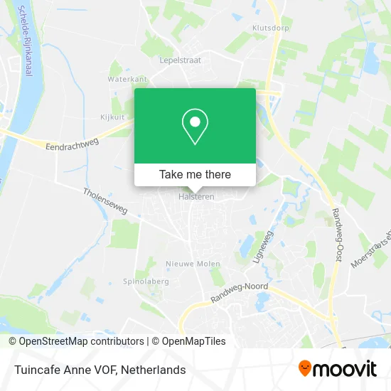 Tuincafe Anne VOF map