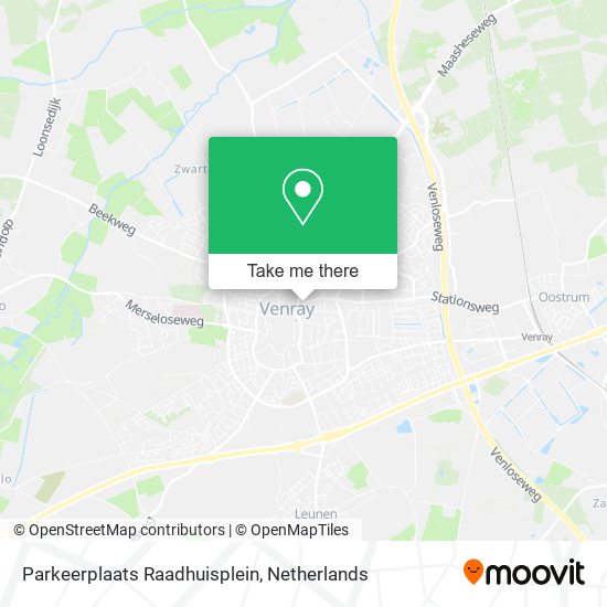 Parkeerplaats Raadhuisplein map