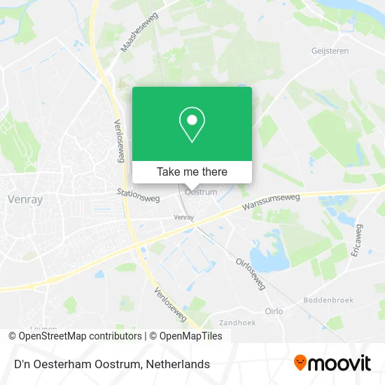 D'n Oesterham Oostrum map