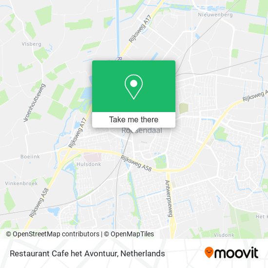 Restaurant Cafe het Avontuur map
