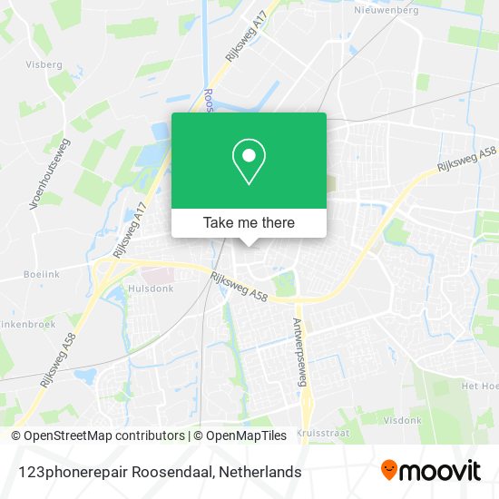 123phonerepair Roosendaal map