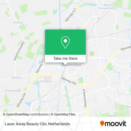 Laser Away Beauty Clin map