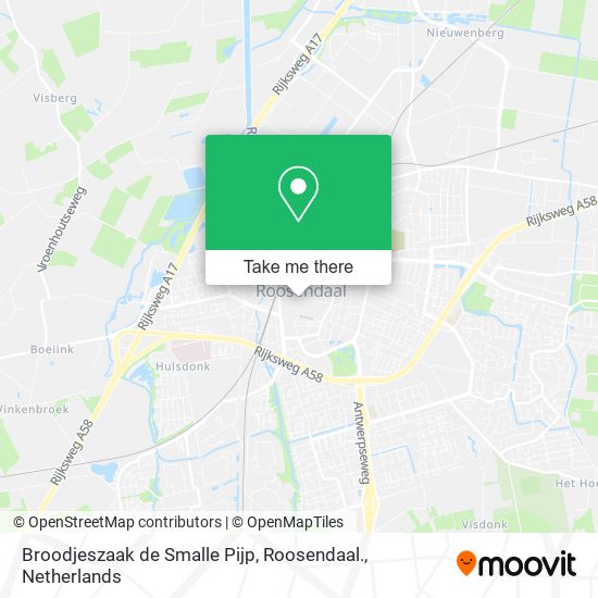 Broodjeszaak de Smalle Pijp, Roosendaal. map