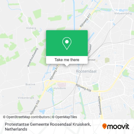 Protestantse Gemeente Roosendaal Kruiskerk Karte