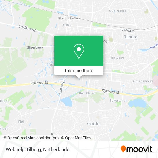 Webhelp Tilburg map