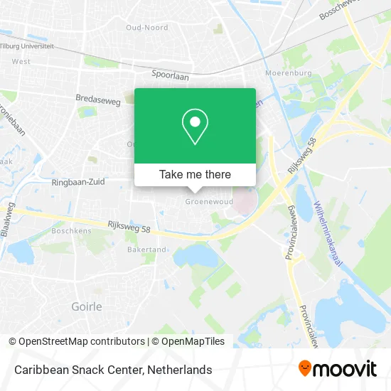 Caribbean Snack Center map
