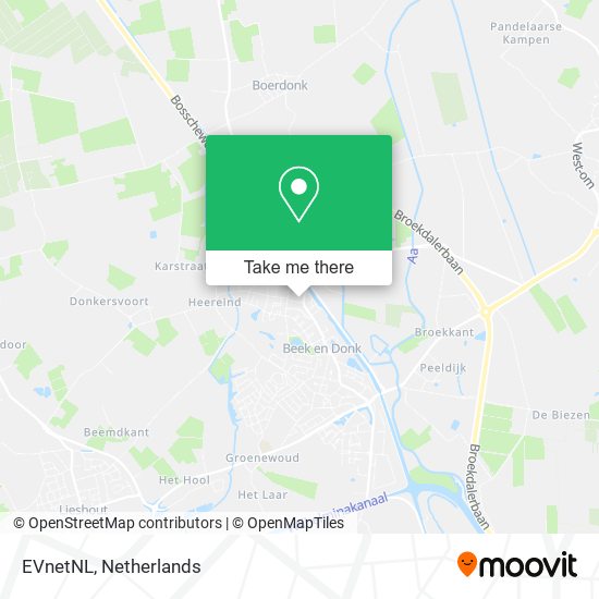 EVnetNL map