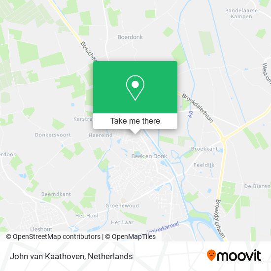 John van Kaathoven map