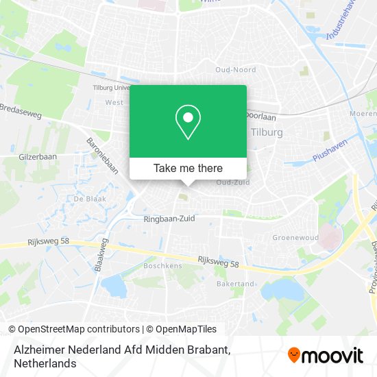 Alzheimer Nederland Afd Midden Brabant Karte