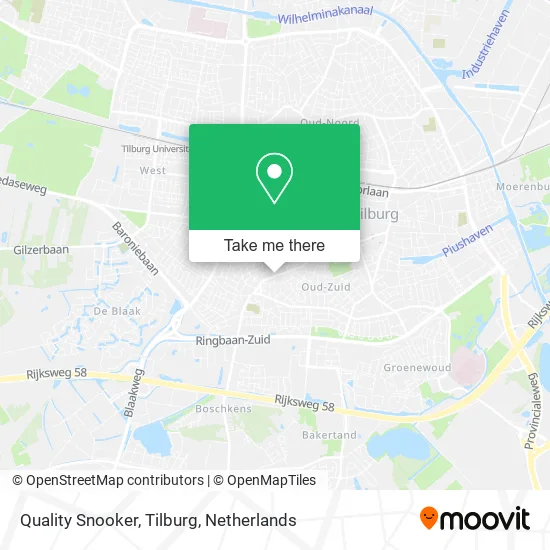 Quality Snooker, Tilburg map