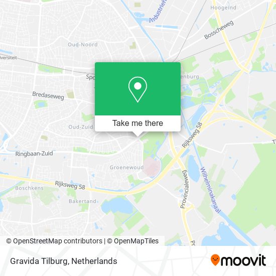 Gravida Tilburg map